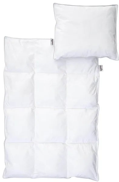 BabyDan Heart Microfiber täcke och kudde för bebis, 67x100/40x45 cm