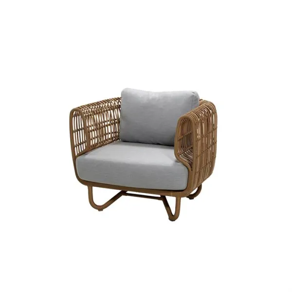 Cane-Line Nest loungestol - Fysisk med grå maximalari