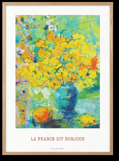 Peléton La France Säger Hej 50x70 Poster