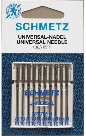 Schmetz Symaskinsnålar Universal 130/705H Storlek 70 - 10 st