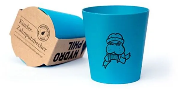 Ekologisk skönhet tandborstmugg blå Hydrophil (1 st)