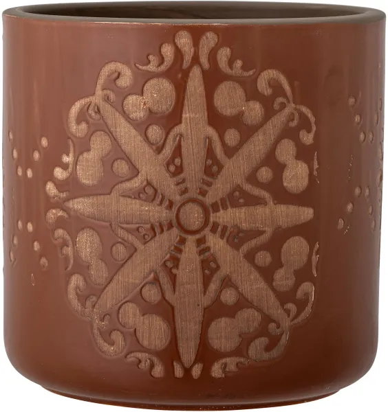 BLOOMINGVILLE Safio Dekorativ Blomkruka, Brun, Terrakotta