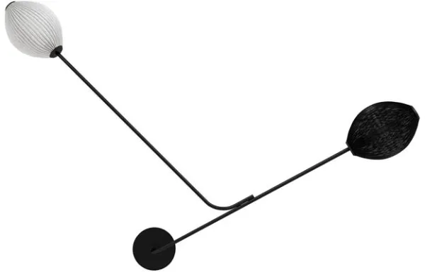 GUBI Satellite Vägglampa Hardwired Svart/Vit